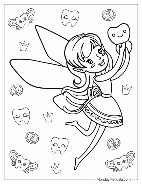Tooth Fairy Coloring Page