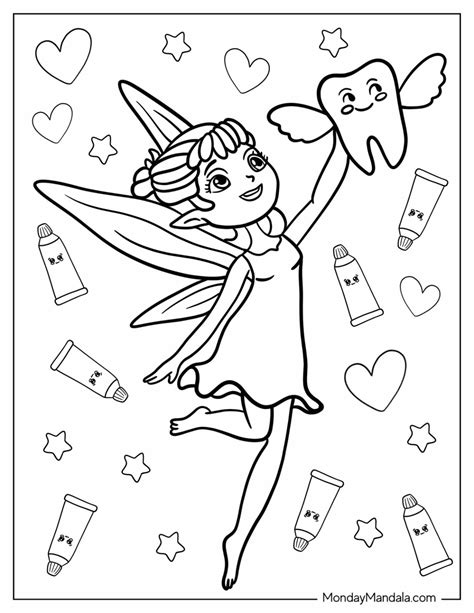 Tooth Fairy Coloring Pages