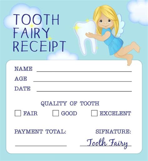 Tooth Fairy Notes Printable
