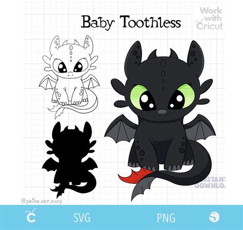 Unleash the Magic with Our Free Toothless Dragon SVG!