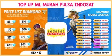 Top Up Diamond Ml Via Pulsa Indosat