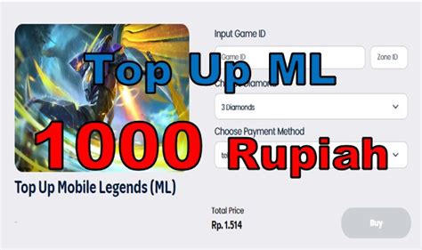 Top Up Ml Rp 1000