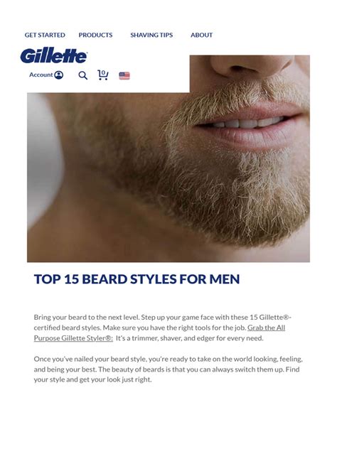Top 15 Beard Styles For Men Gillette