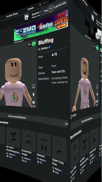 Top 5 CHEAPEST Roblox Faces For YOUR Roblox Character 