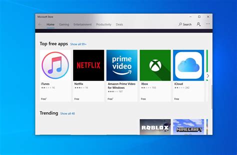 Top Applications on Microsoft Store