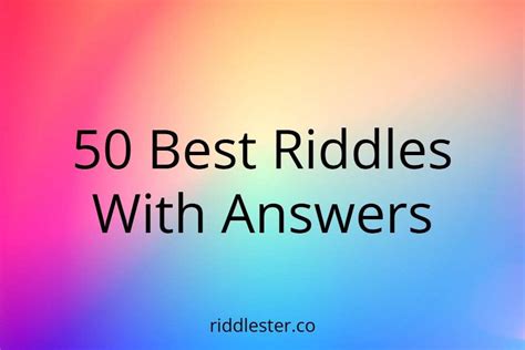 Top Ten Best Riddles And Answers