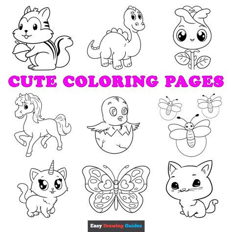 Top Themes for Easy Cute Coloring Sheets