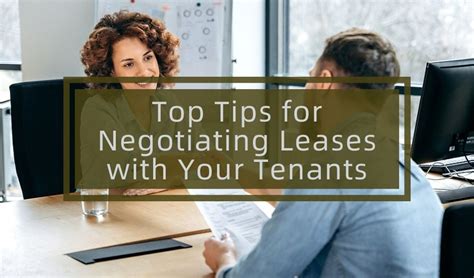 Top Tips for Negotiating Best Leases