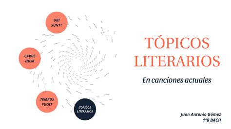 Topicos Literarios En Canciones