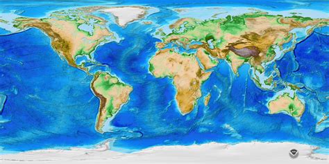 Topographic Map Of The World