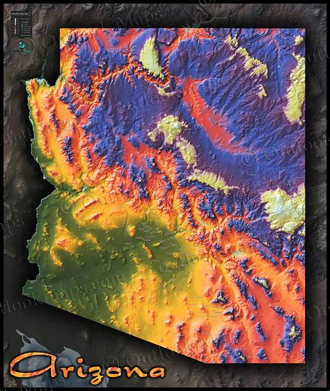 Topographic Map Of Az