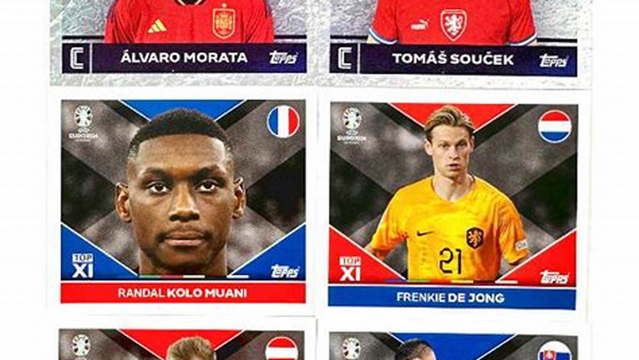 Topps Euro 2024 Parallel Stickers