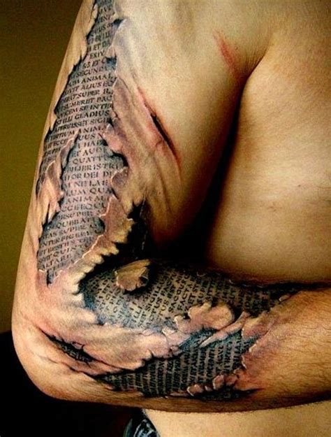 A Roundup of Great Ripped Tattoo Designs 2015