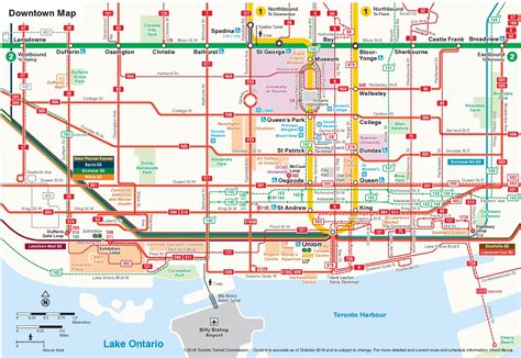 Toronto Canada Downtown Tourist Map Toronto • mappery