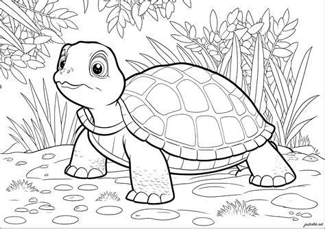 Tortoise Coloring Page