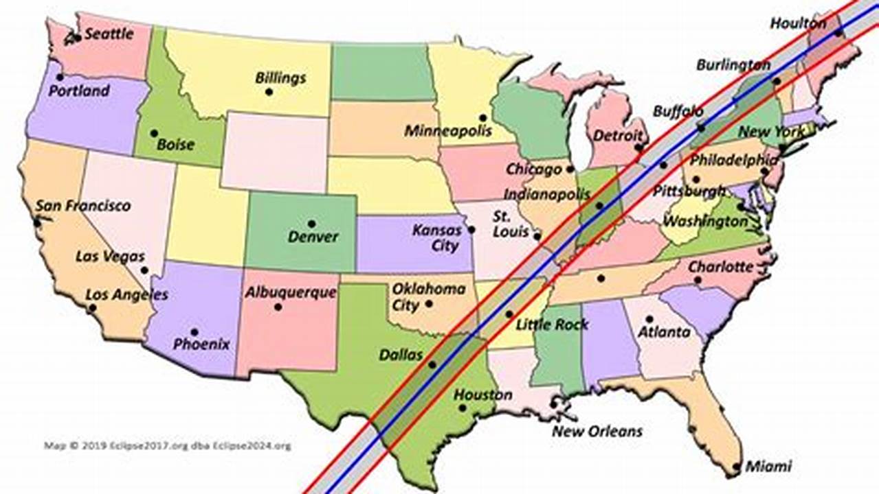 Total Eclipse Us Map