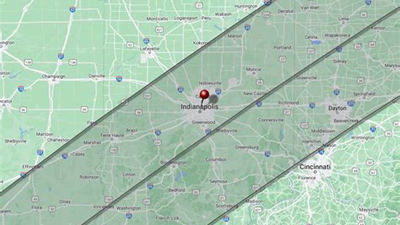 Total Solar Eclipse 2024 Path Indiana