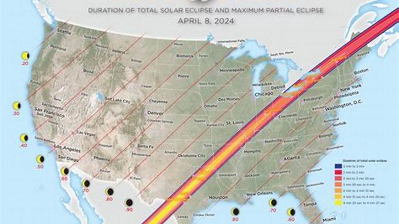 Total Solar Eclipse 2024 Path Map Map