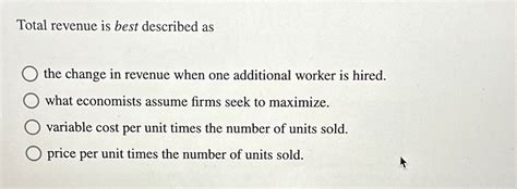 Unveiling the Enigma of Total Revenue: Deciphering its Best Definition