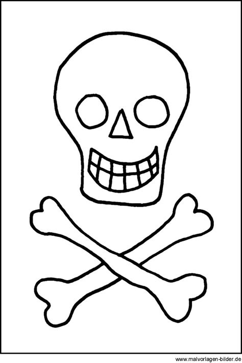 Totenkopf Malvorlage