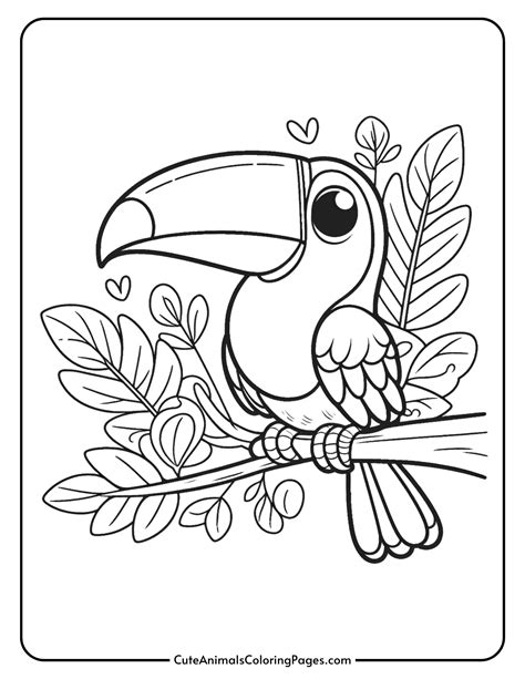 Toucan Coloring Page