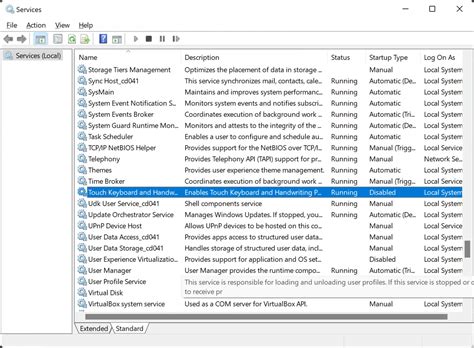 Touch Keyboard and Handwriting Panel Service