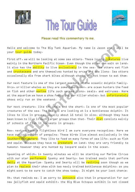 Tour Guide Commentary