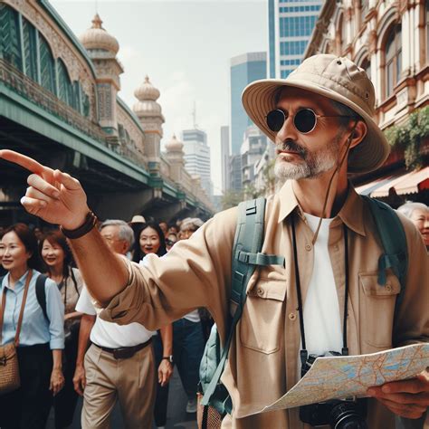 Tour Guide Explaining Route