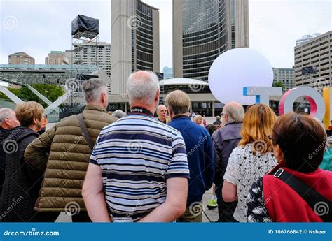 Tour Guide Explaining Toronto
