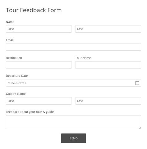Tour Guide Feedback