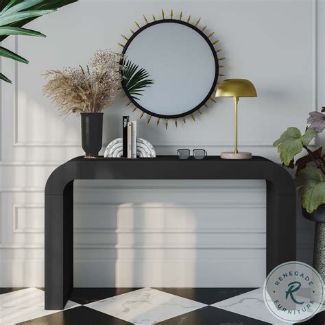 Tov Hump Black Console Table