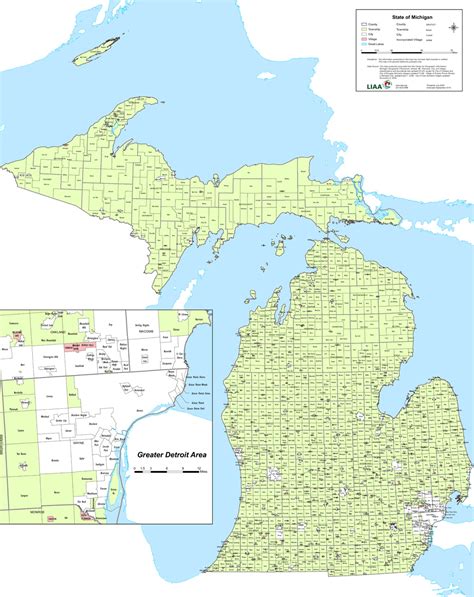 Townships In Michigan Map