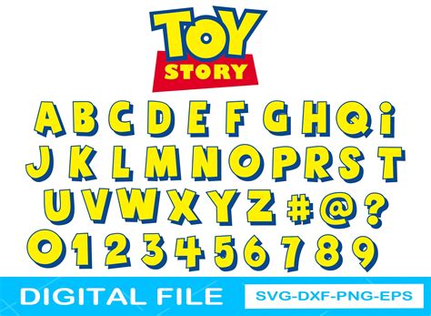 Toy Story Font Template