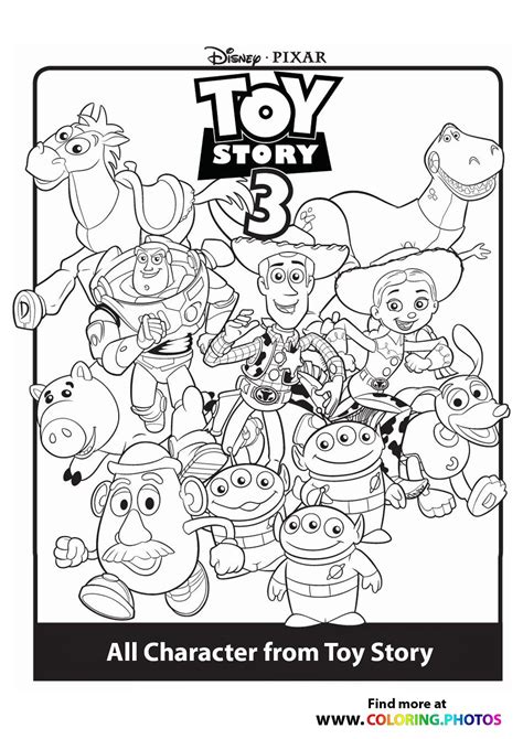 Toy Story 3 Coloring Book Pages