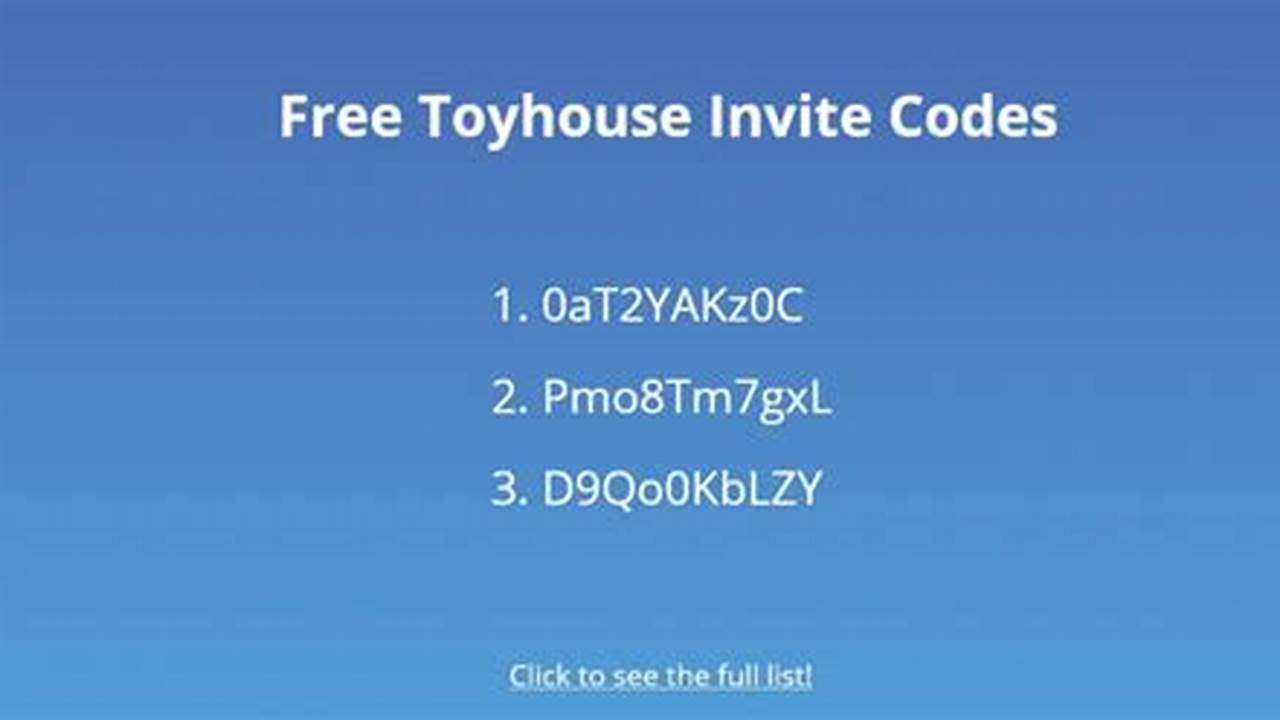 Toyhouse Invite Code 2024