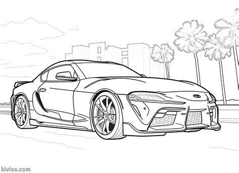 Toyota Supra Coloring Pages