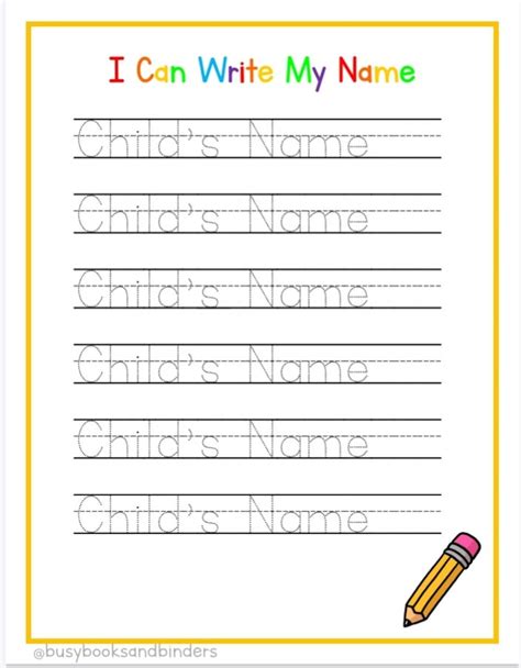 Traceable Names Printable