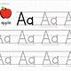 Tracing The Letter A Free Printable