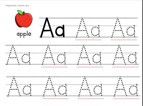 Tracing Letter A Printable