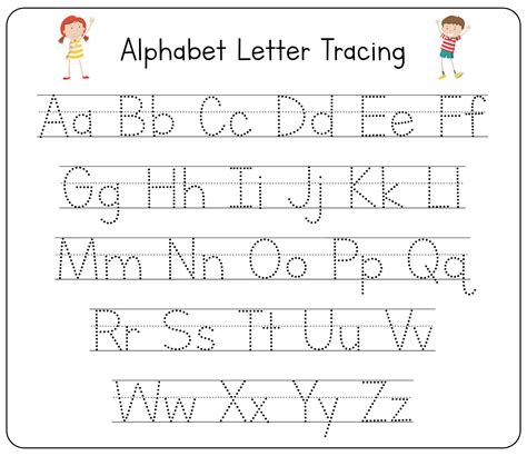 Tracing Letters Worksheets Free Printable