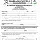 Track And Field Registration Form Template