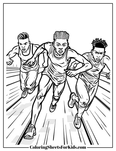 Track Coloring Pages