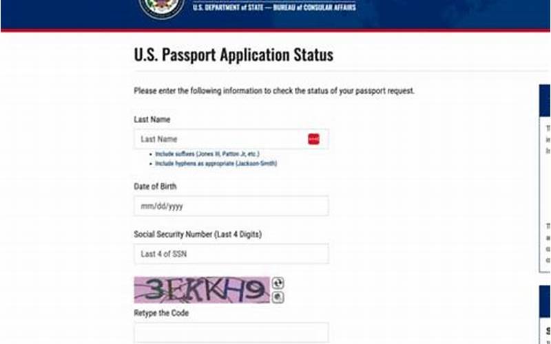 Tracking Your Passport Application Status