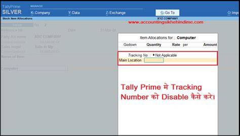 Tracking Number Tally Prime