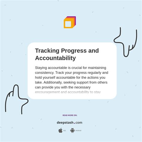 Tracking Progress and Staying Accountable