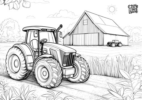 Tractor Color Page