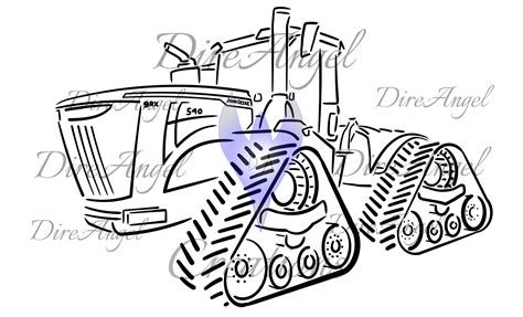 Download Tractor Coloring Page SVG File - SVG Design Cameo