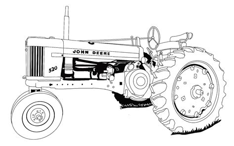 Download Tractor Coloring Page SVG File - SVG Design Images