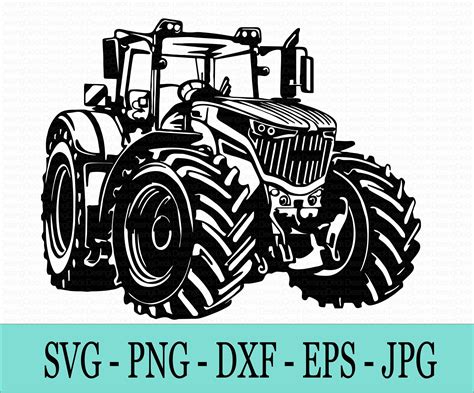 Download Tractor Coloring Page SVG File - SVG Design Silhouette