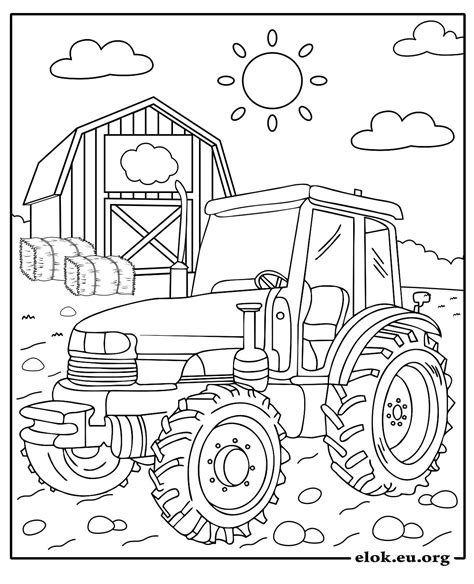 Tractor Kleurplaat
